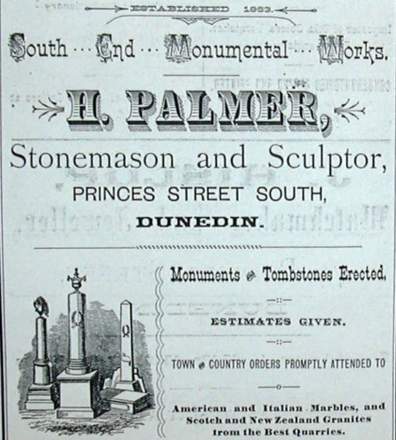 H. Palmer Stonemason and Sculptor Advertisement